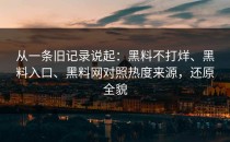 从一条旧记录说起：黑料不打烊、黑料入口、黑料网对照热度来源，还原全貌
