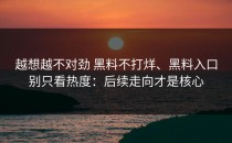 越想越不对劲 黑料不打烊、黑料入口别只看热度：后续走向才是核心