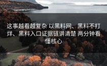 这事越看越复杂 以黑料网、黑料不打烊、黑料入口证据链讲清楚 两分钟看懂核心