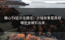 糖心TV这次没藏住：小城故事里真相曝光全被扒出来